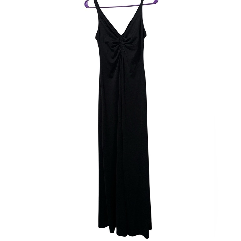 70s Infinity vintage 1970s black Maxi Dress Size 9